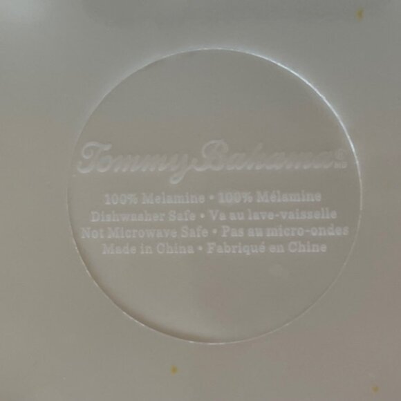 TOMMY BAHAMA Cream Swirl Melamine Serving Bowl 11" - Picture 12 of 16